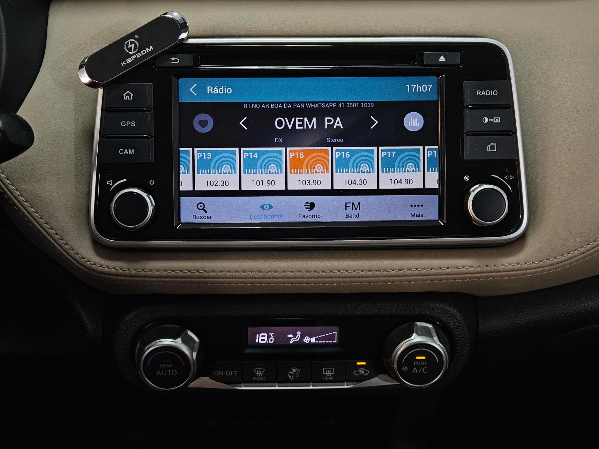 Nissan Kicks Sl Cvt 2018 miniatura 10